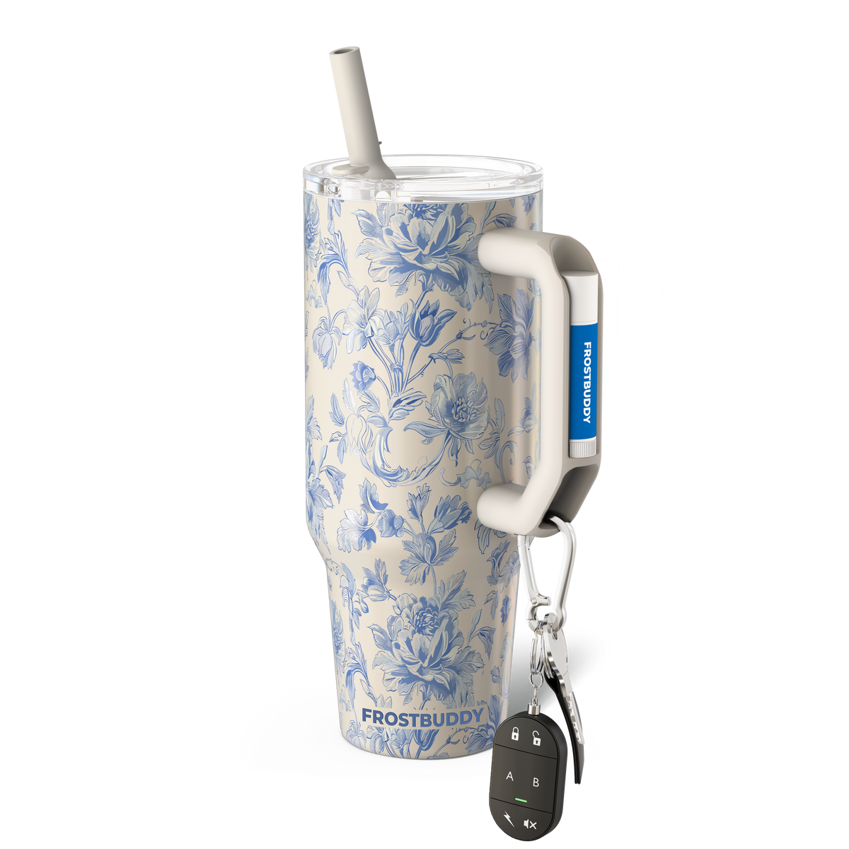 Thicc Buddy 40oz | Blue Floral